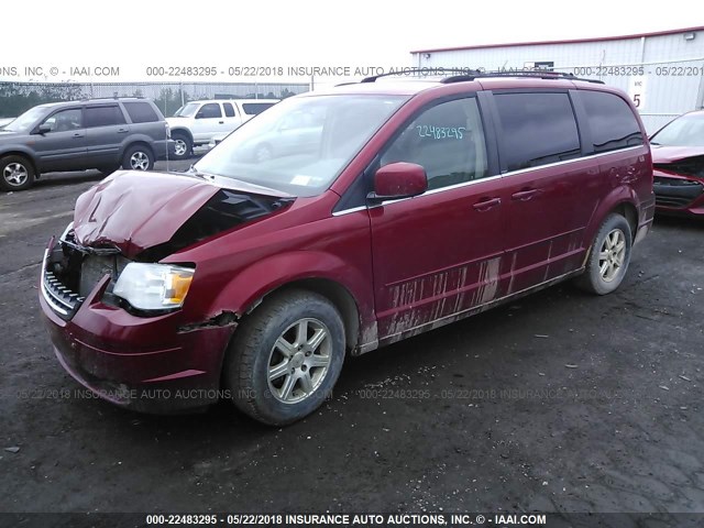 2A8HR54P88R128073 - 2008 CHRYSLER TOWN & COUNTRY TOURING RED photo 2