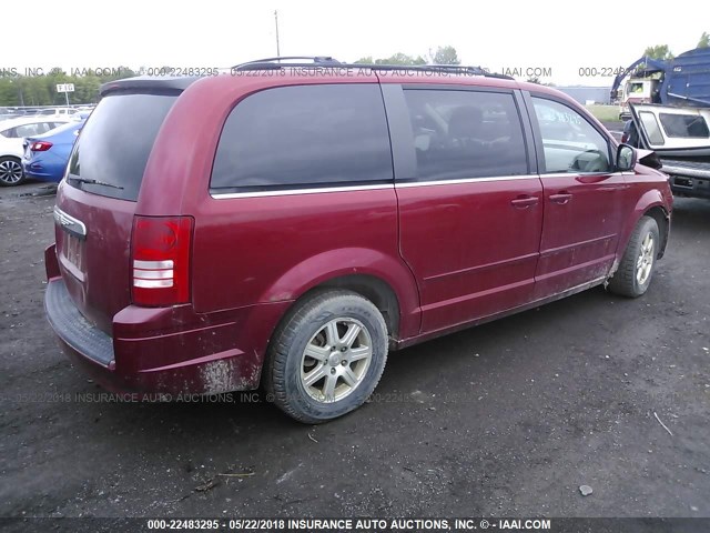 2A8HR54P88R128073 - 2008 CHRYSLER TOWN & COUNTRY TOURING RED photo 4