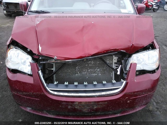 2A8HR54P88R128073 - 2008 CHRYSLER TOWN & COUNTRY TOURING RED photo 6