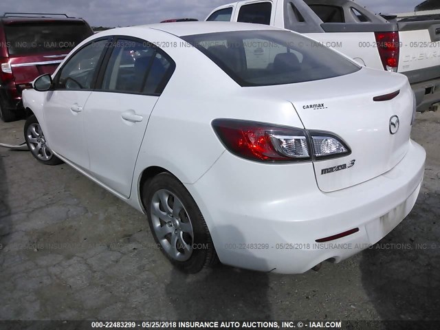 JM1BL1UF9C1592176 - 2012 MAZDA 3 I WHITE photo 3