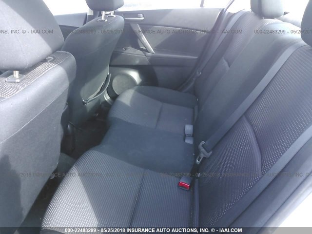 JM1BL1UF9C1592176 - 2012 MAZDA 3 I WHITE photo 8