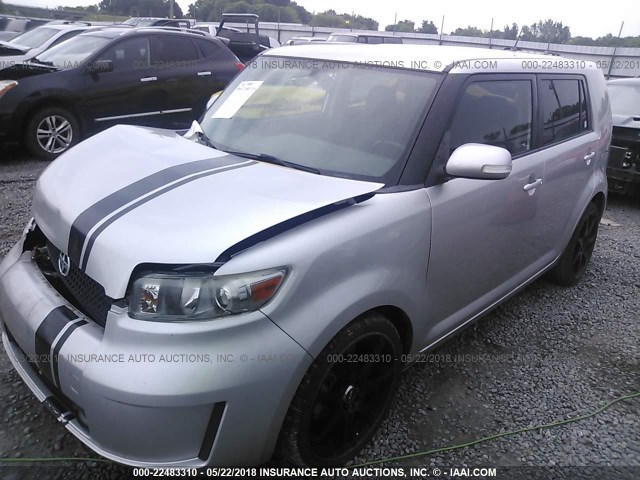 JTLKE50E191085302 - 2009 TOYOTA SCION XB SILVER photo 2