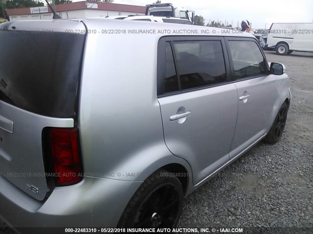 JTLKE50E191085302 - 2009 TOYOTA SCION XB SILVER photo 4