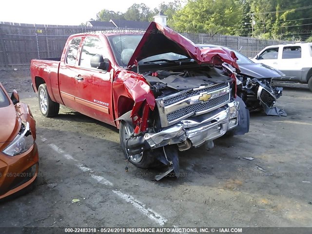 1GCRCSE0XCZ243348 - 2012 CHEVROLET SILVERADO C1500 LT RED photo 1