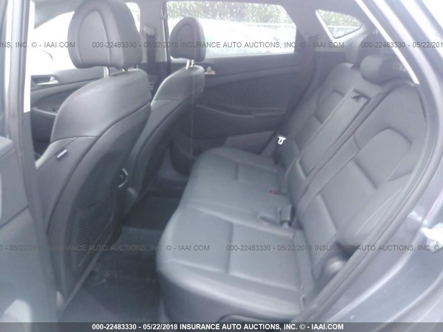 KM8J3CA23GU202195 - 2016 HYUNDAI TUCSON LIMITED/SPORT AND ECO/SE GRAY photo 8