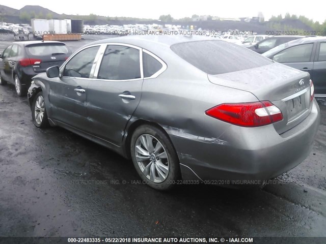 JN1BY1AR7BM372535 - 2011 INFINITI M37 X GRAY photo 3