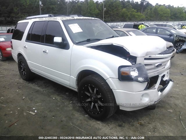 1FMJU1K54AEB71700 - 2010 FORD EXPEDITION LIMITED WHITE photo 1