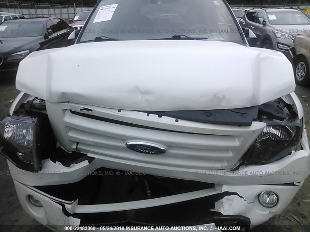 1FMJU1K54AEB71700 - 2010 FORD EXPEDITION LIMITED WHITE photo 10
