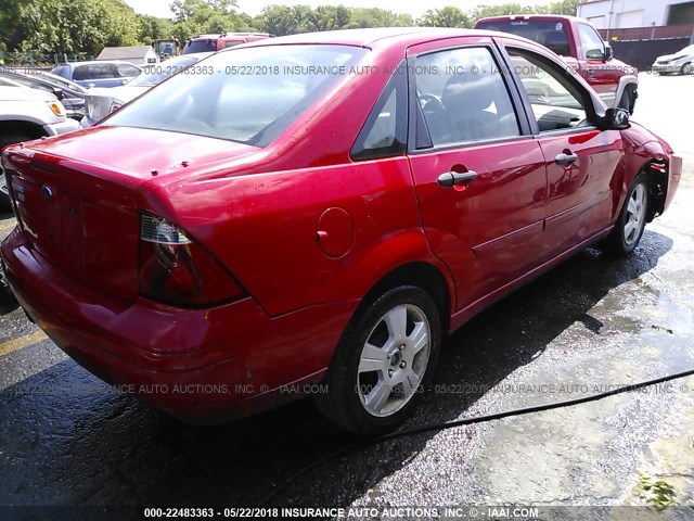1FAFP34N07W164469 - 2007 FORD FOCUS ZX4/S/SE/SES 红色 照片 4