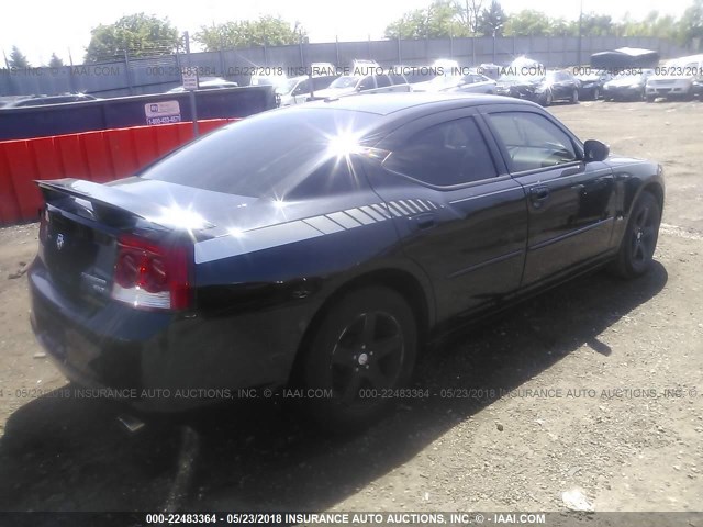 2B3CA3CV4AH285481 - 2010 DODGE CHARGER SXT BLACK photo 4