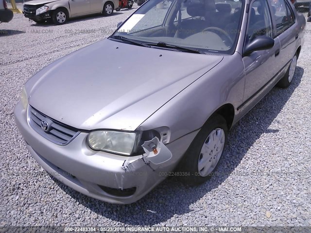 2T1BR12E91C432803 - 2001 TOYOTA COROLLA CE/LE/S TAN photo 6