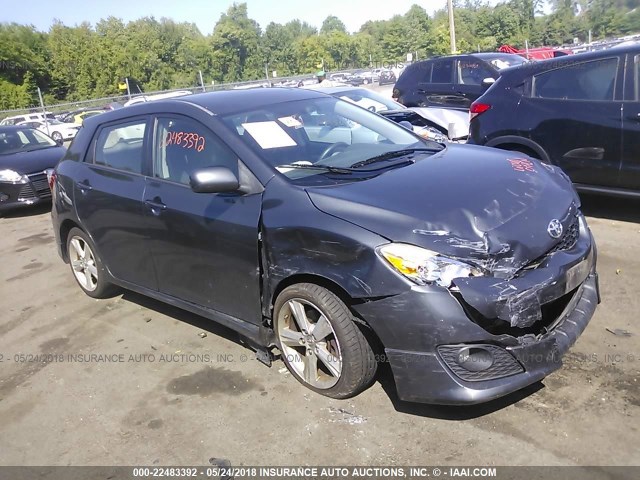 2T1LE40E79C007662 - 2009 TOYOTA COROLLA MATRIX S GRAY photo 1