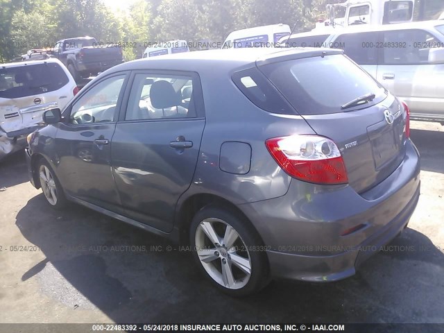 2T1LE40E79C007662 - 2009 TOYOTA COROLLA MATRIX S GRAY photo 3