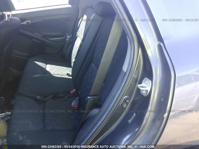 2T1LE40E79C007662 - 2009 TOYOTA COROLLA MATRIX S GRAY photo 8