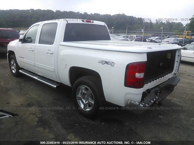 3GCPKTE30BG372269 - 2011 CHEVROLET SILVERADO K1500 LTZ WHITE photo 3