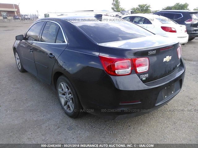 1G11C5SLXFF212385 - 2015 CHEVROLET MALIBU 1LT BLACK photo 3