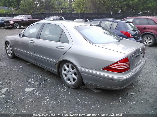 WDBNG83J23A349548 - 2003 MERCEDES-BENZ S 430 4MATIC GRAY photo 3