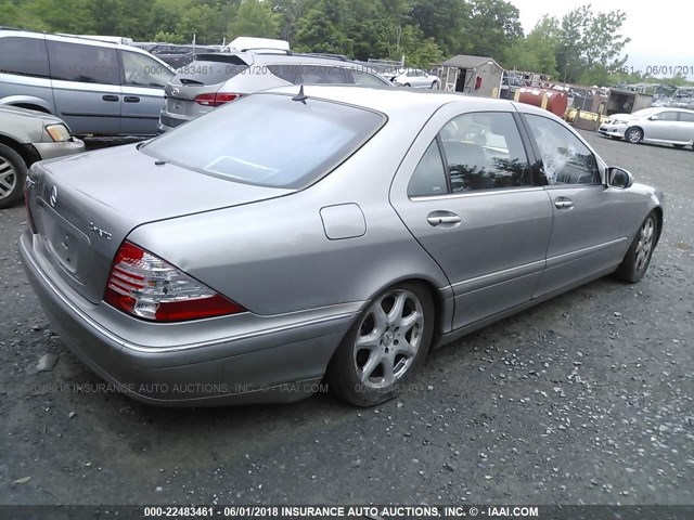 WDBNG83J23A349548 - 2003 MERCEDES-BENZ S 430 4MATIC GRAY photo 4