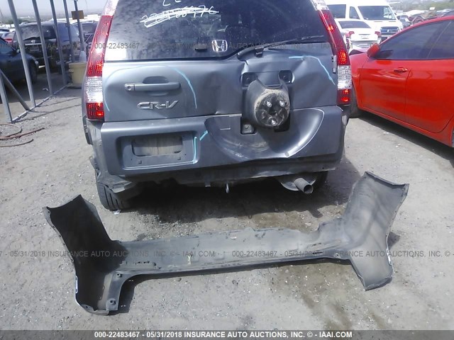 JHLRD78905C057931 - 2005 HONDA CR-V SE/EX BLUE photo 6