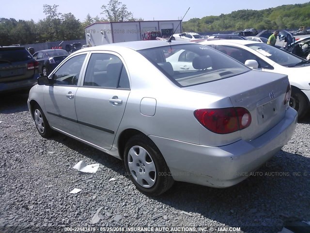 JTDBR32E342035831 - 2004 TOYOTA COROLLA CE/LE SILVER photo 3