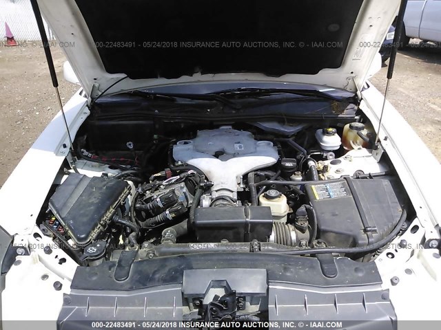 1G6DM577140111980 - 2004 CADILLAC CTS WHITE photo 10