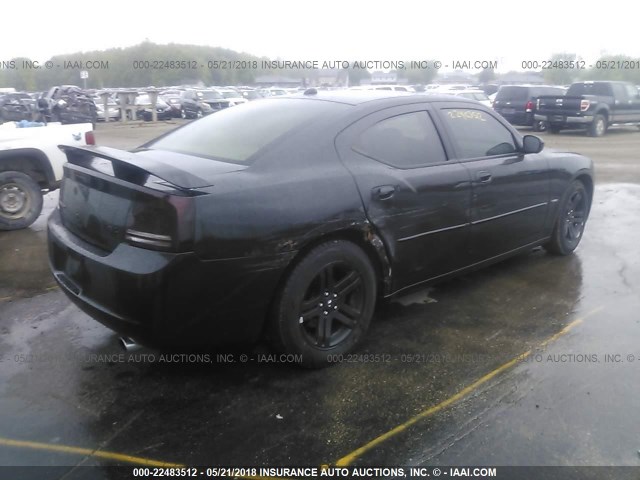 2B3KA53HX6H136582 - 2006 DODGE CHARGER R/T BLACK photo 4