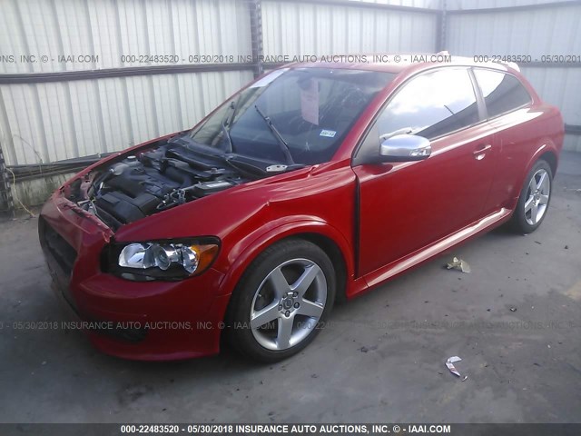 YV1MK672082078794 - 2008 VOLVO C30 T5 RED photo 2