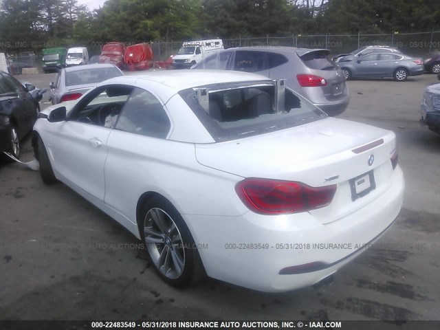 WBA4Z3C57JEC55796 - 2018 BMW 430XI WHITE photo 3