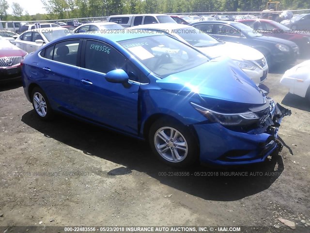 1G1BE5SM4J7103091 - 2018 CHEVROLET CRUZE LT BLUE photo 1