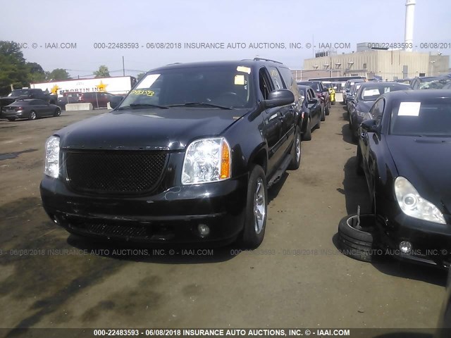 1GKFK16378J125650 - 2008 GMC YUKON XL K1500 BLACK photo 2