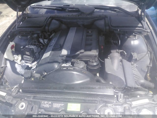 WBADT43412GY42397 - 2002 BMW 525 I AUTOMATIC Dark Blue photo 10