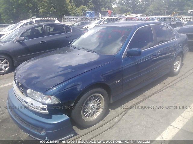 WBADT43412GY42397 - 2002 BMW 525 I AUTOMATIC Dark Blue photo 2
