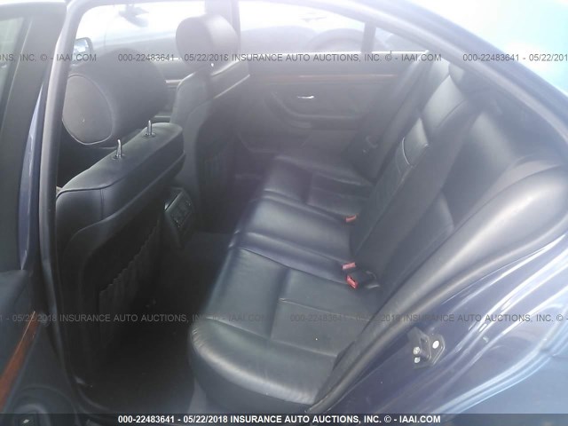 WBADT43412GY42397 - 2002 BMW 525 I AUTOMATIC Dark Blue photo 8