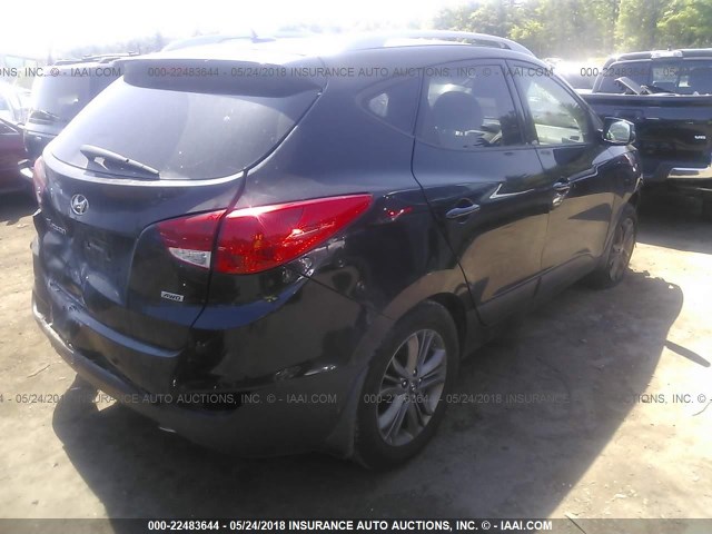 KM8JUCAG8EU798278 - 2014 HYUNDAI Tucson GLS/LIMITED/SE BLACK photo 4