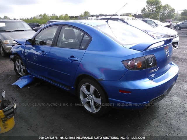 JM1BK323751329145 - 2005 MAZDA 3 S BLUE photo 3