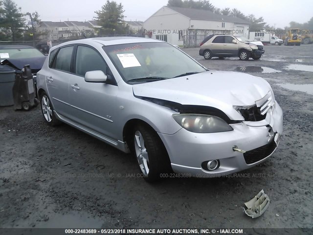 JM1BK143761537528 - 2006 MAZDA 3 HATCHBACK SILVER photo 1