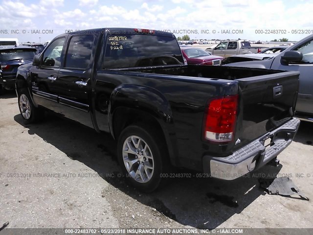 3GTRCVE09AG110885 - 2010 GMC SIERRA C1500 SLE BLACK photo 3