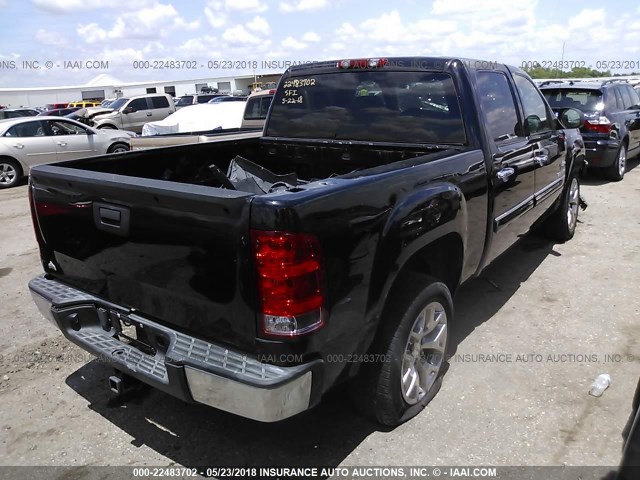 3GTRCVE09AG110885 - 2010 GMC SIERRA C1500 SLE BLACK photo 4