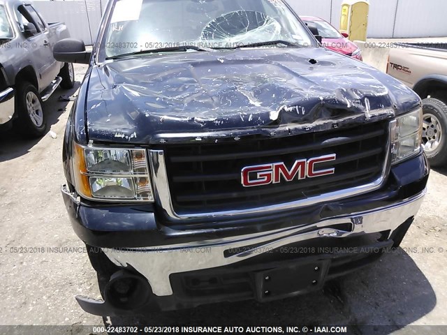 3GTRCVE09AG110885 - 2010 GMC SIERRA C1500 SLE BLACK photo 6