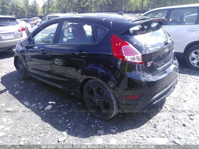 3FADP4GX3JM100086 - 2018 FORD FIESTA ST BLACK photo 3