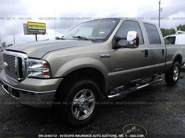 1FTSW21PX6EC40876 - 2006 FORD F250 SUPER DUTY BROWN photo 2