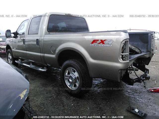 1FTSW21PX6EC40876 - 2006 FORD F250 SUPER DUTY BROWN photo 3
