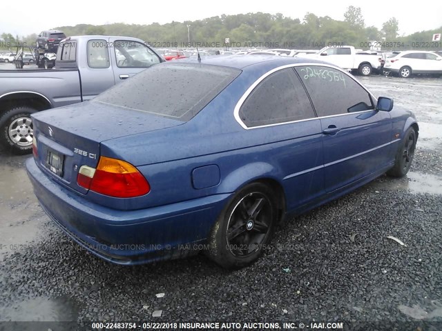 WBABM5340YJP00404 - 2000 BMW 328 CI BLUE photo 4