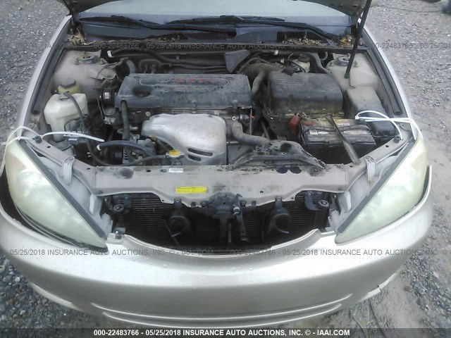 4T1BE32K34U892085 - 2004 TOYOTA CAMRY LE/XLE/SE Şampan foto 10