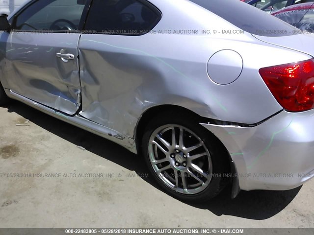 JTKDE167760105097 - 2006 TOYOTA SCION TC ვერცხლისფერი ფოტო 6