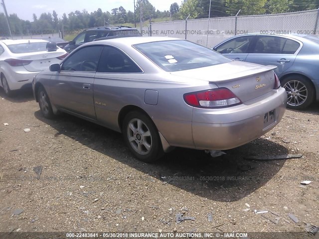 2T1CF28P0XC204340 - 1999 TOYOTA CAMRY SOLARA SE/SLE ოქროსფერი ფოტო 3