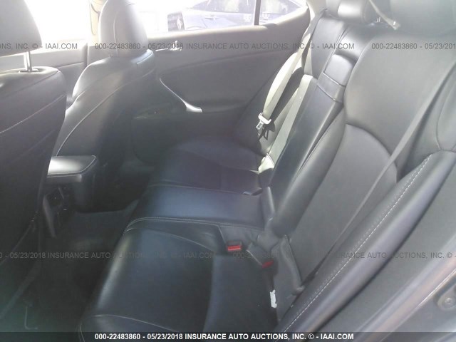 JTHBK262195091043 - 2009 LEXUS IS 250 GRAY photo 8