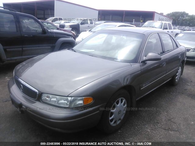 2G4WS52J321133667 - 2002 BUICK CENTURY CUSTOM BROWN photo 2