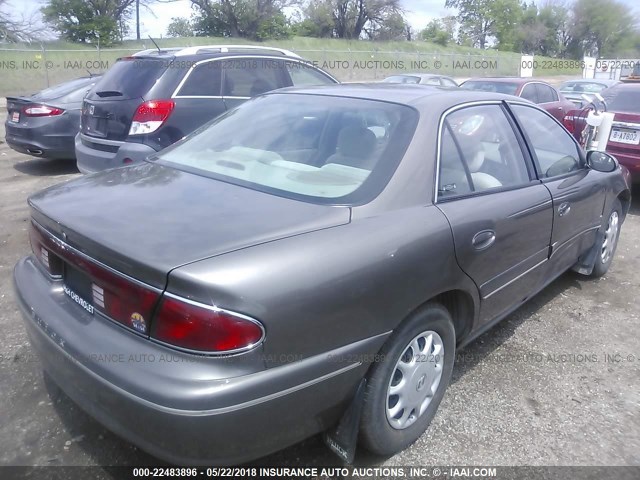 2G4WS52J321133667 - 2002 BUICK CENTURY CUSTOM BROWN photo 4