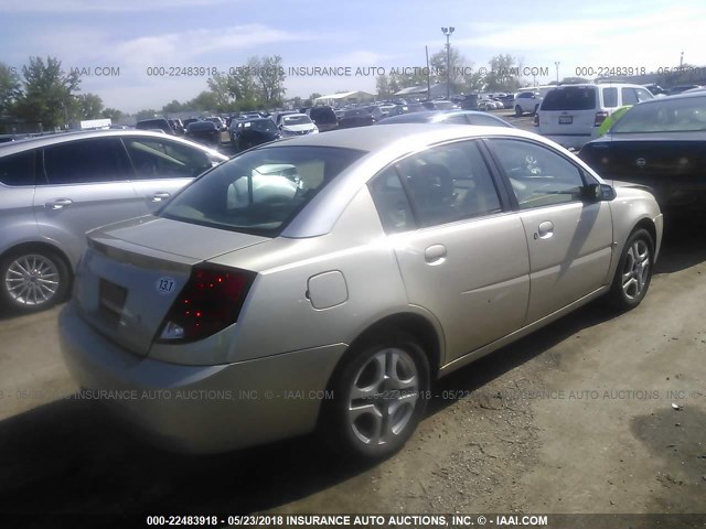 1G8AL52F83Z142004 - 2003 SATURN ION LEVEL 3 TAN photo 4